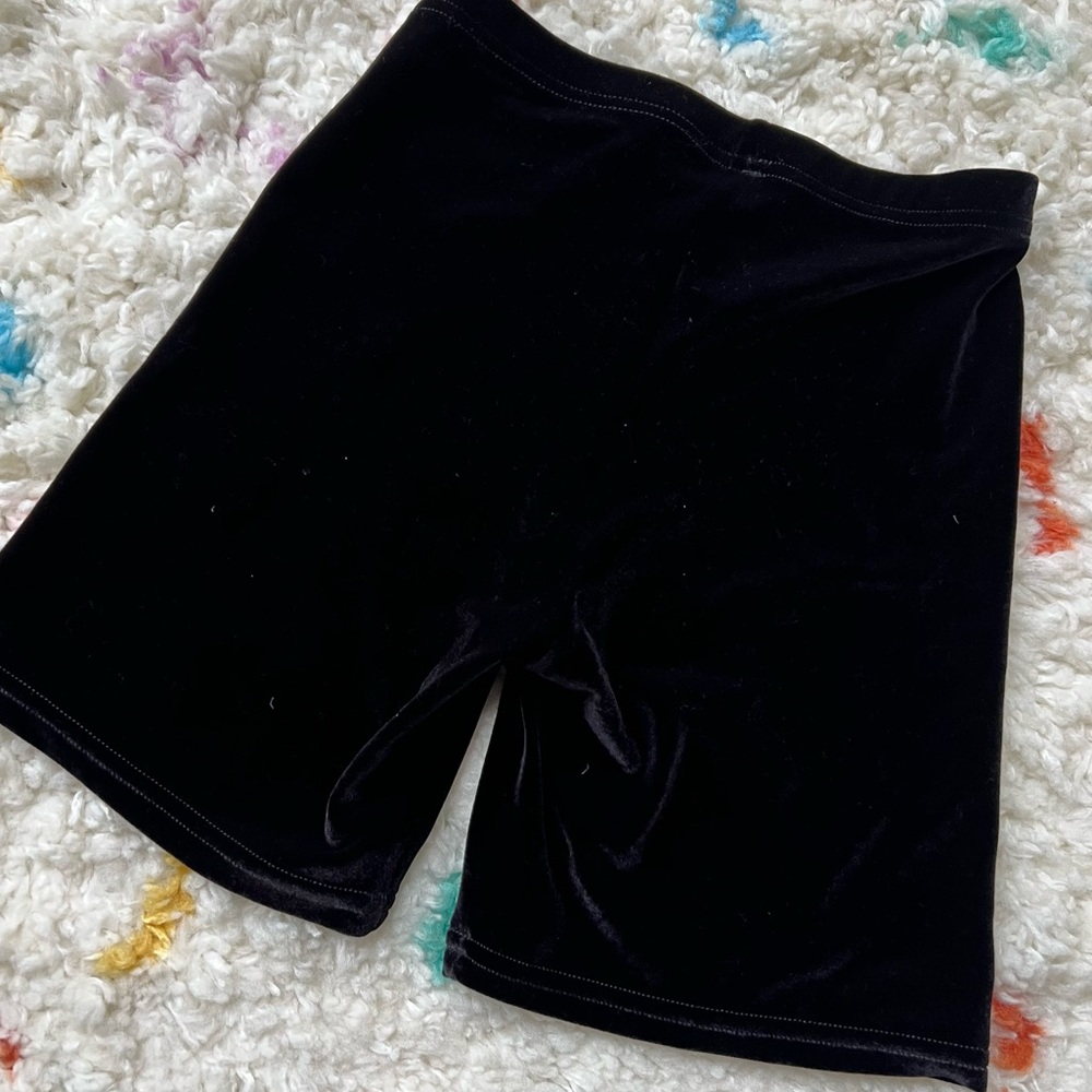 Vintage Y2K American Apparel OG Made in USA Velvet Biker Shorts - Picture 5 of 5